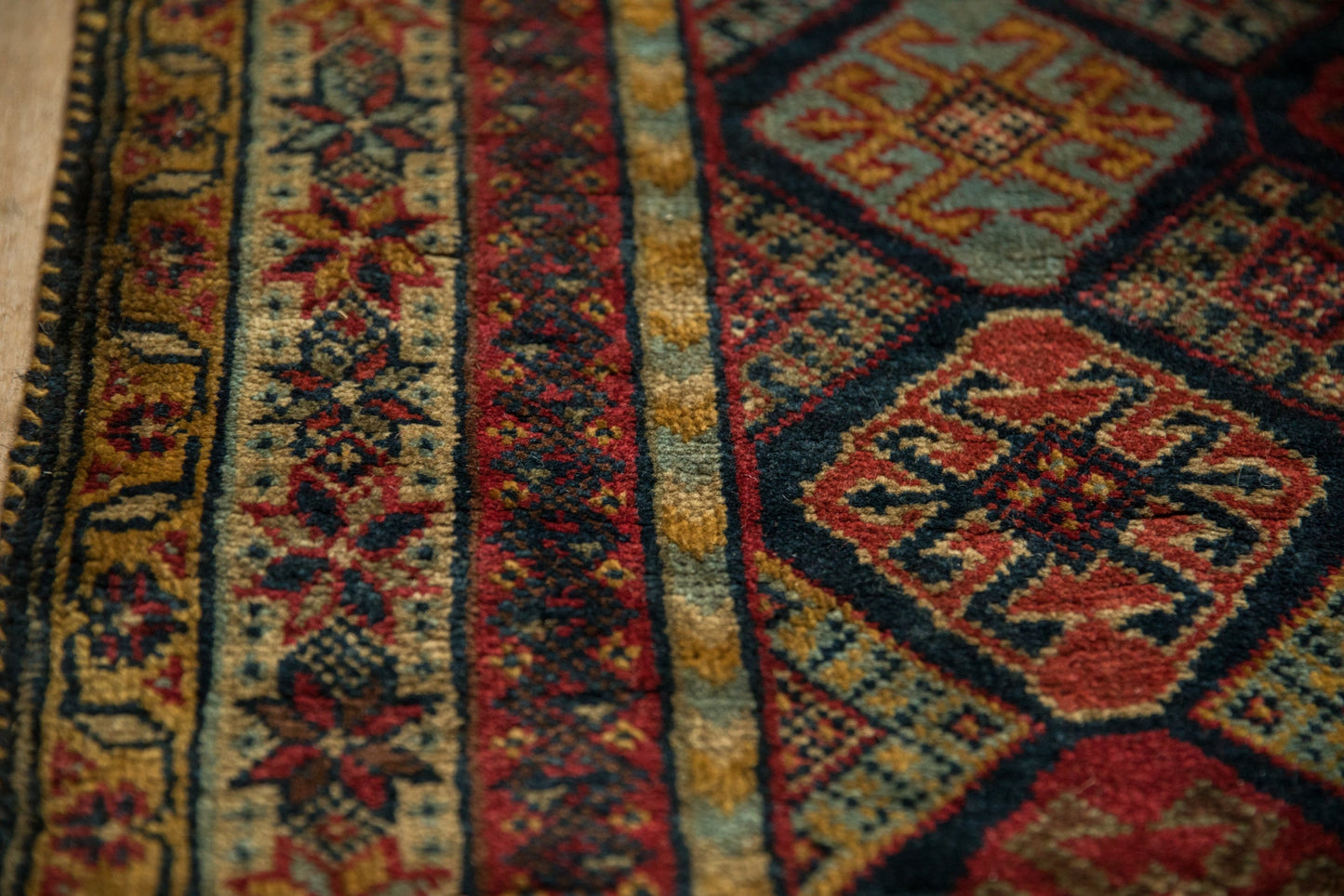 4.5x6 Vintage Indian Jaff Kurd Design Rug
