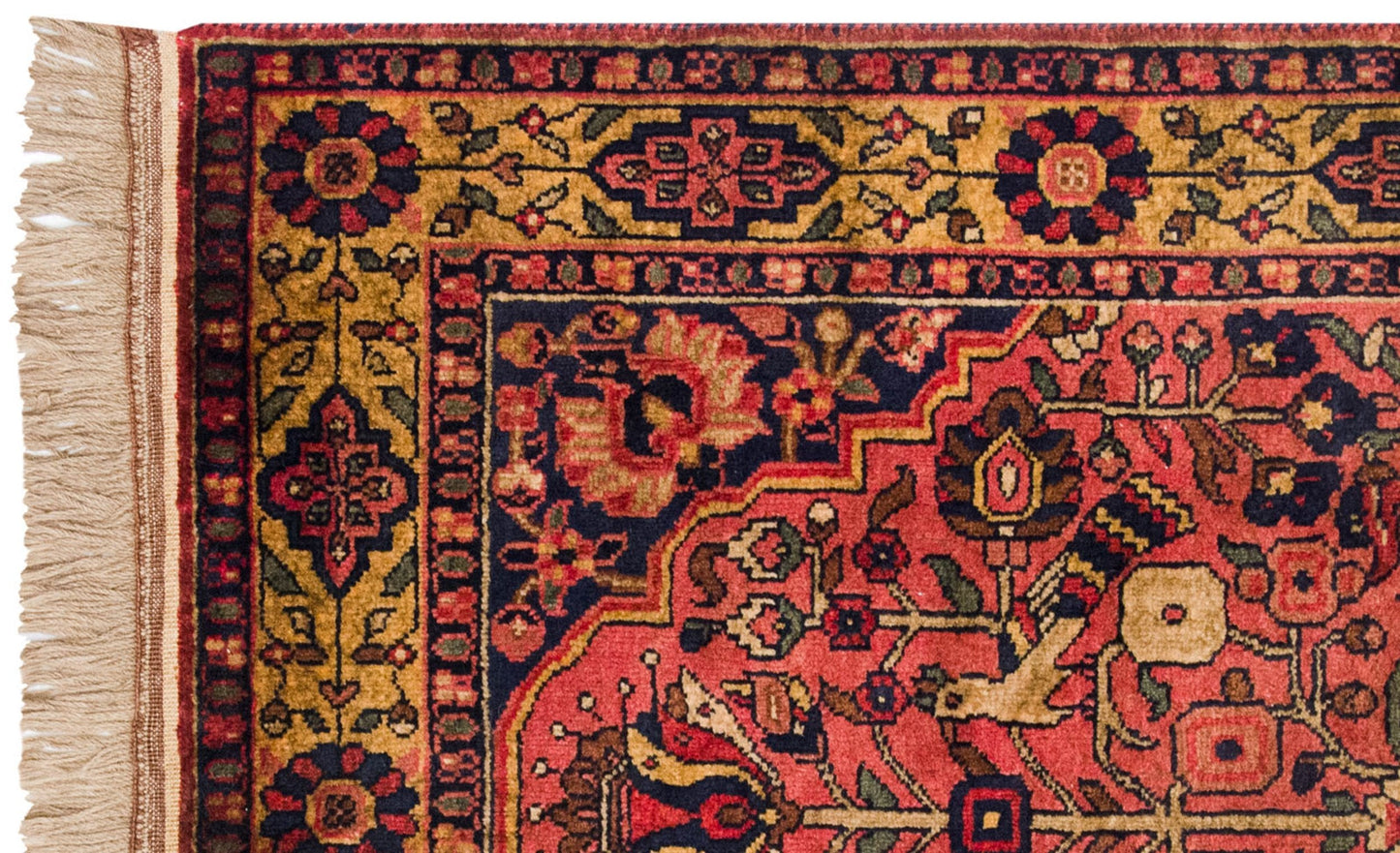 3x5 Vintage Indian Bakhtiari Design Rug
