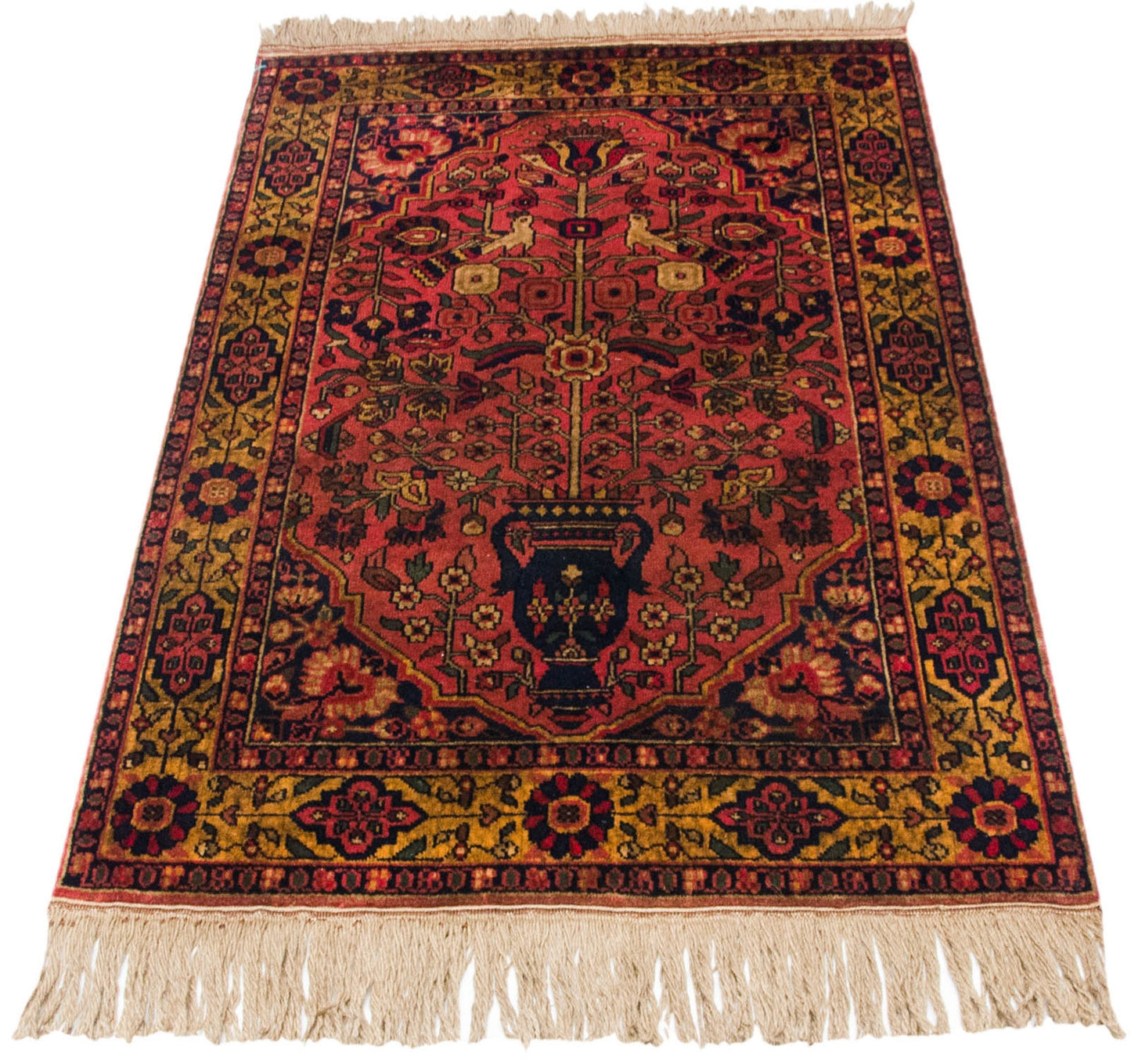 3x5 Vintage Indian Bakhtiari Design Rug