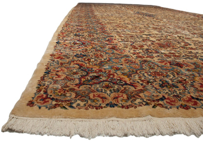 9.5x22.5 Vintage Kerman Carpet