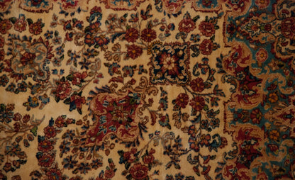 9.5x22.5 Vintage Kerman Carpet