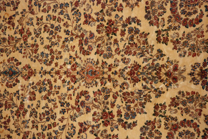 9.5x22.5 Vintage Kerman Carpet