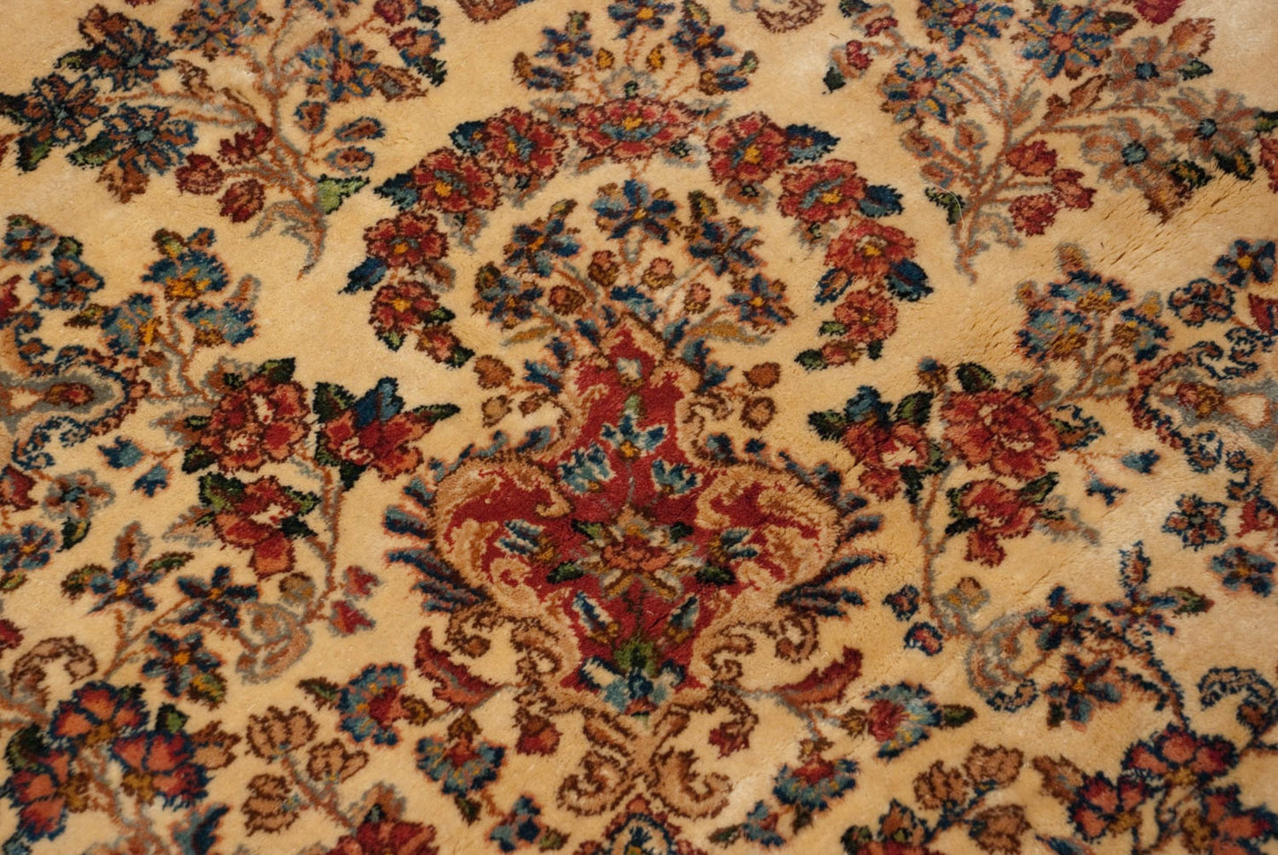 9.5x22.5 Vintage Kerman Carpet