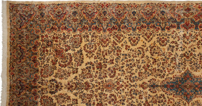 9.5x22.5 Vintage Kerman Carpet