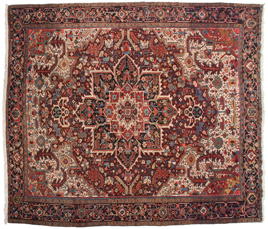 11.5x14 Vintage Heriz Carpet