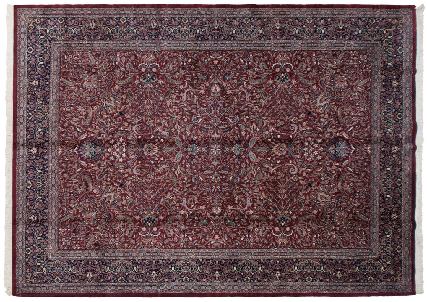 10x14 Vintage Indian Kashan Design Carpet