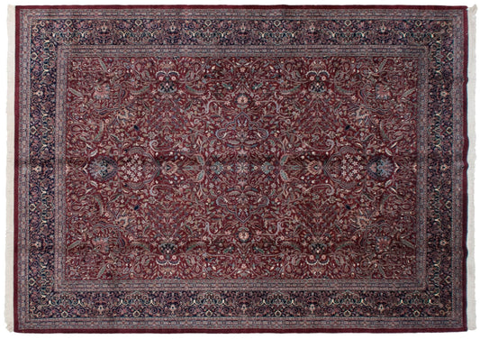 10x14 Vintage Indian Kashan Design Carpet