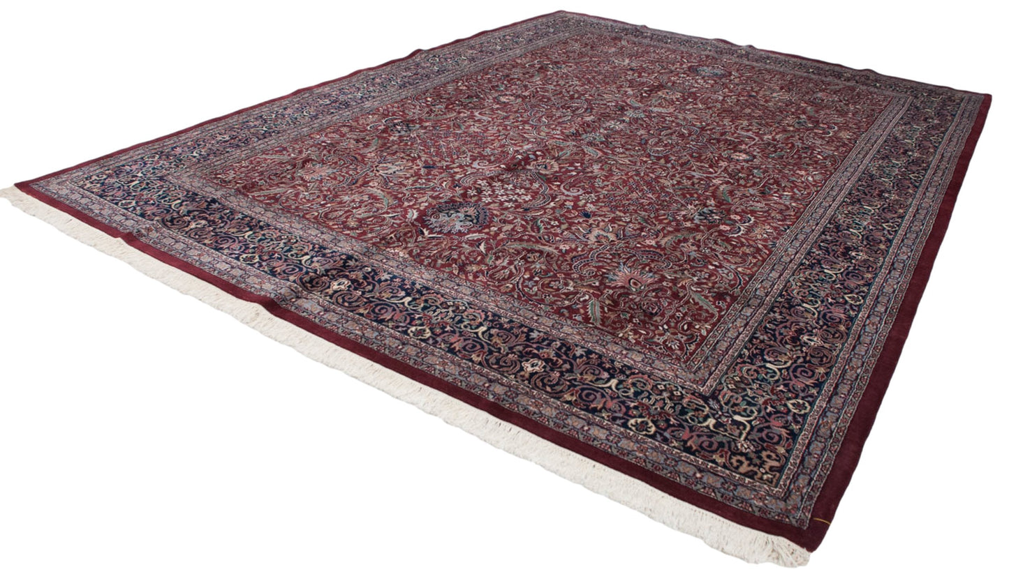 10x14 Vintage Indian Kashan Design Carpet
