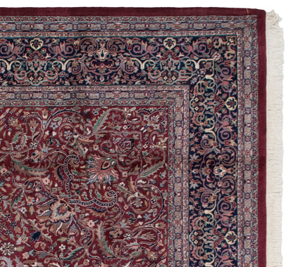 10x14 Vintage Indian Kashan Design Carpet