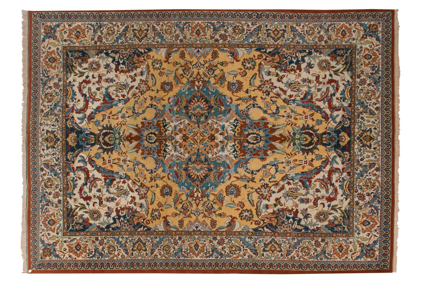 10x13.5 Vintage Indian Polonaise Design Carpet