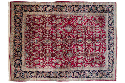 10.5x14 Vintage Kerman Carpet