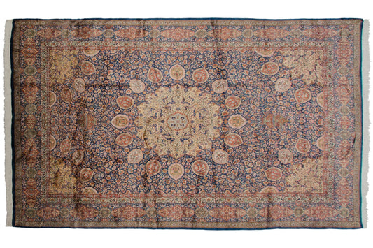 10x16.5 Vintage Fine Pakistani Ardebil Design Carpet