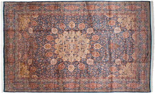 10x16.5 Vintage Fine Pakistani Ardebil Design Carpet