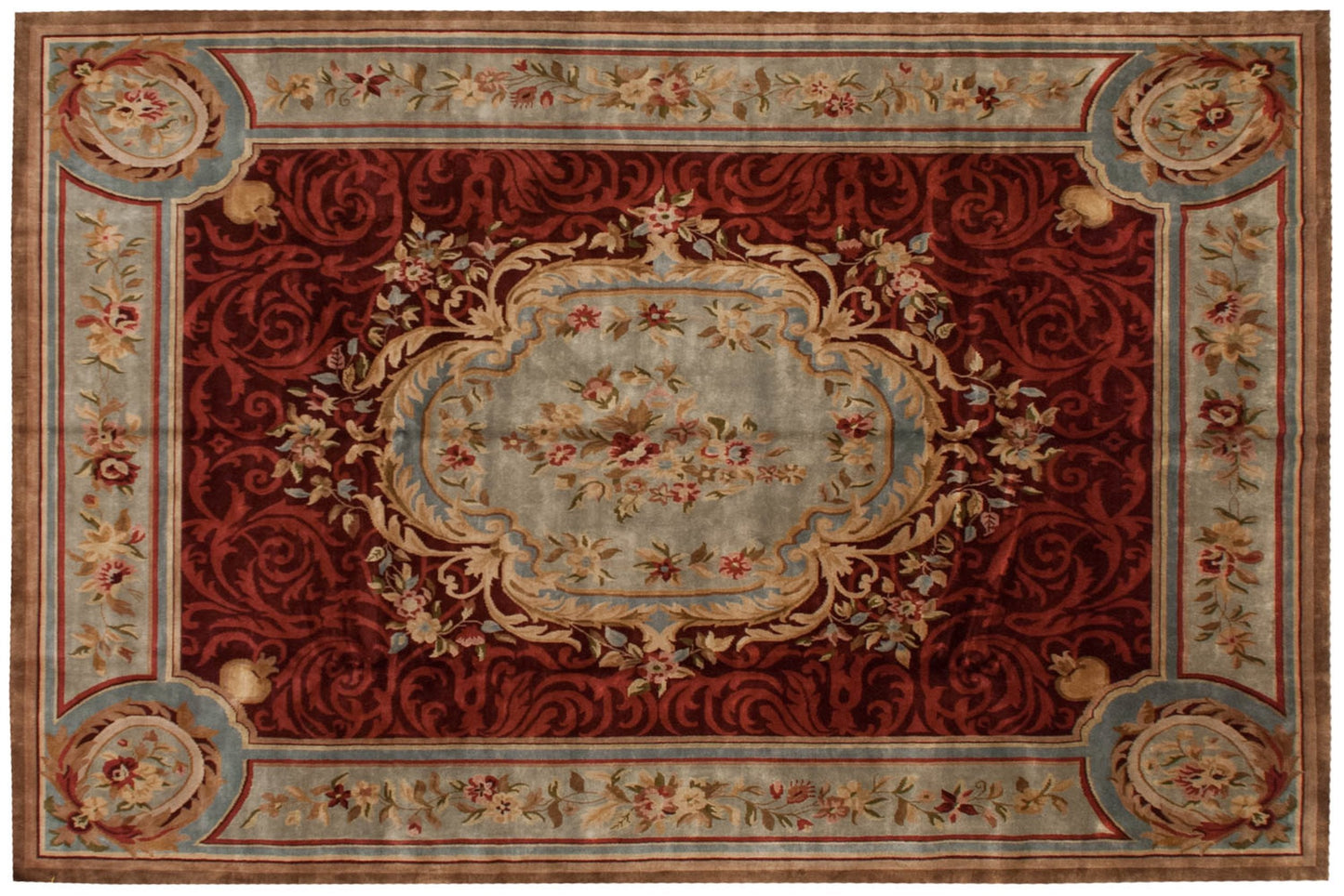 12x15 Indian Savonnerie Design Carpet