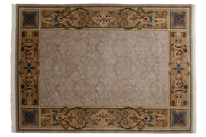 10x14 Indian Savonnerie Design Carpet