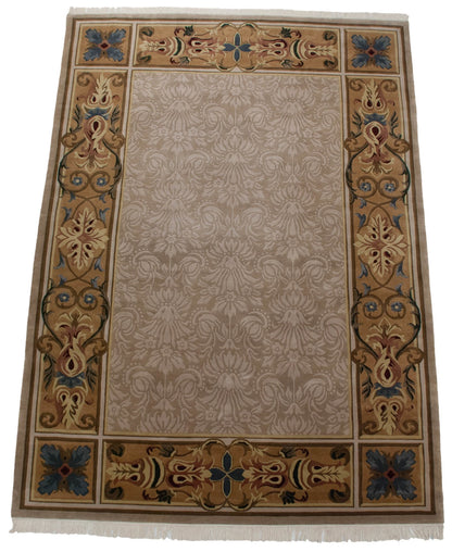 10x14 Indian Savonnerie Design Carpet
