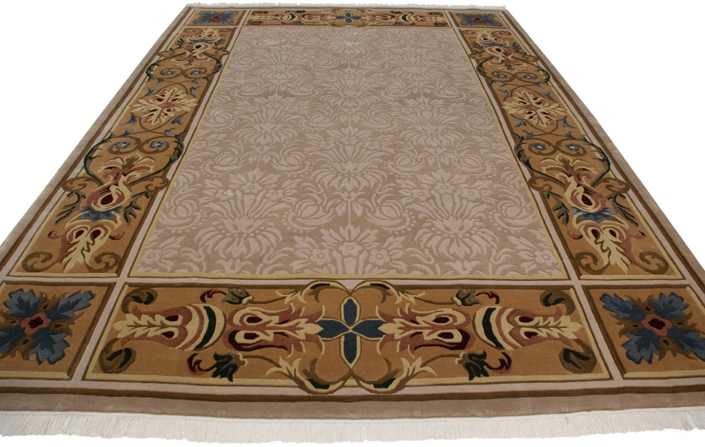 10x14 Indian Savonnerie Design Carpet