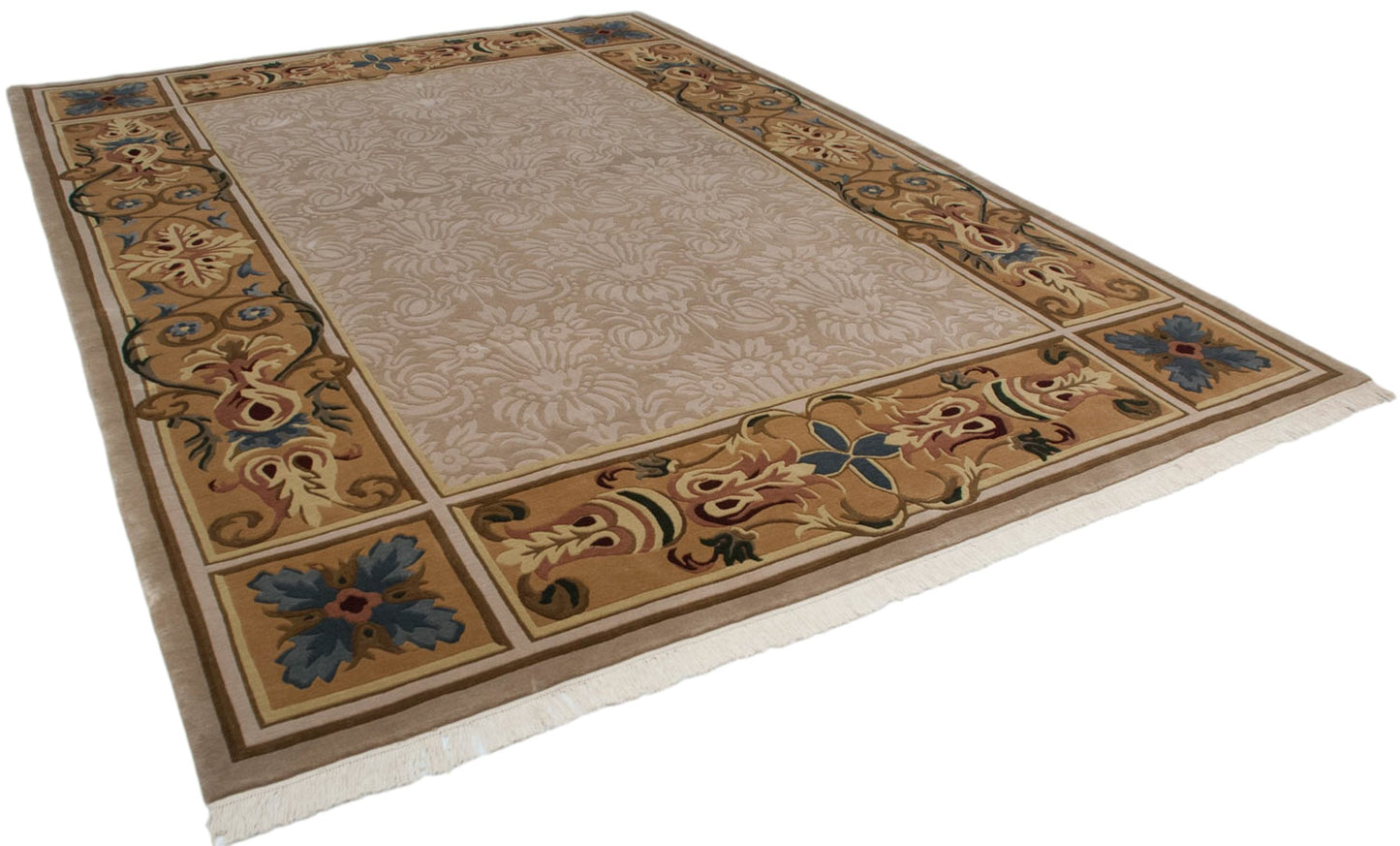 10x14 Indian Savonnerie Design Carpet