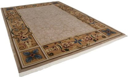 10x14 Indian Savonnerie Design Carpet