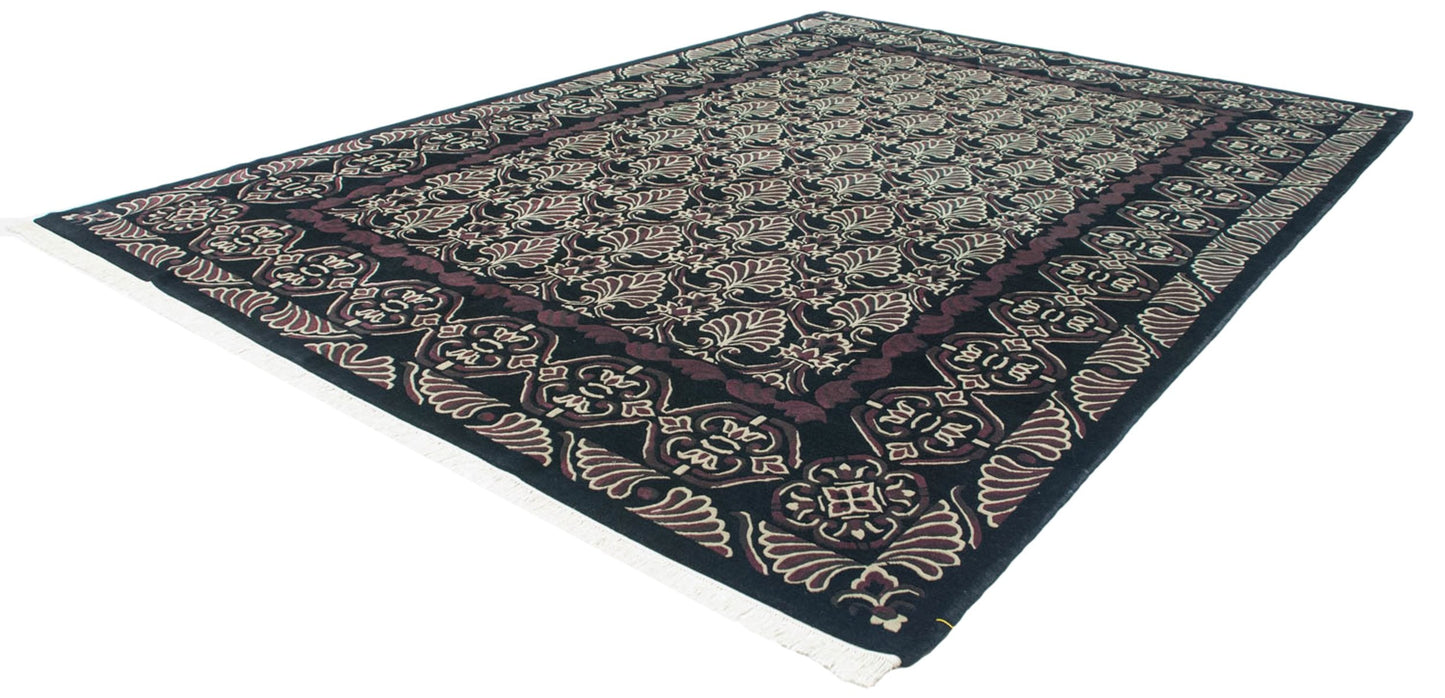 10x14 Vintage Indian Damask Design Carpet