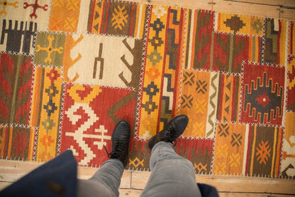 3x11.5 New Patchwork Kilim Rug Runner