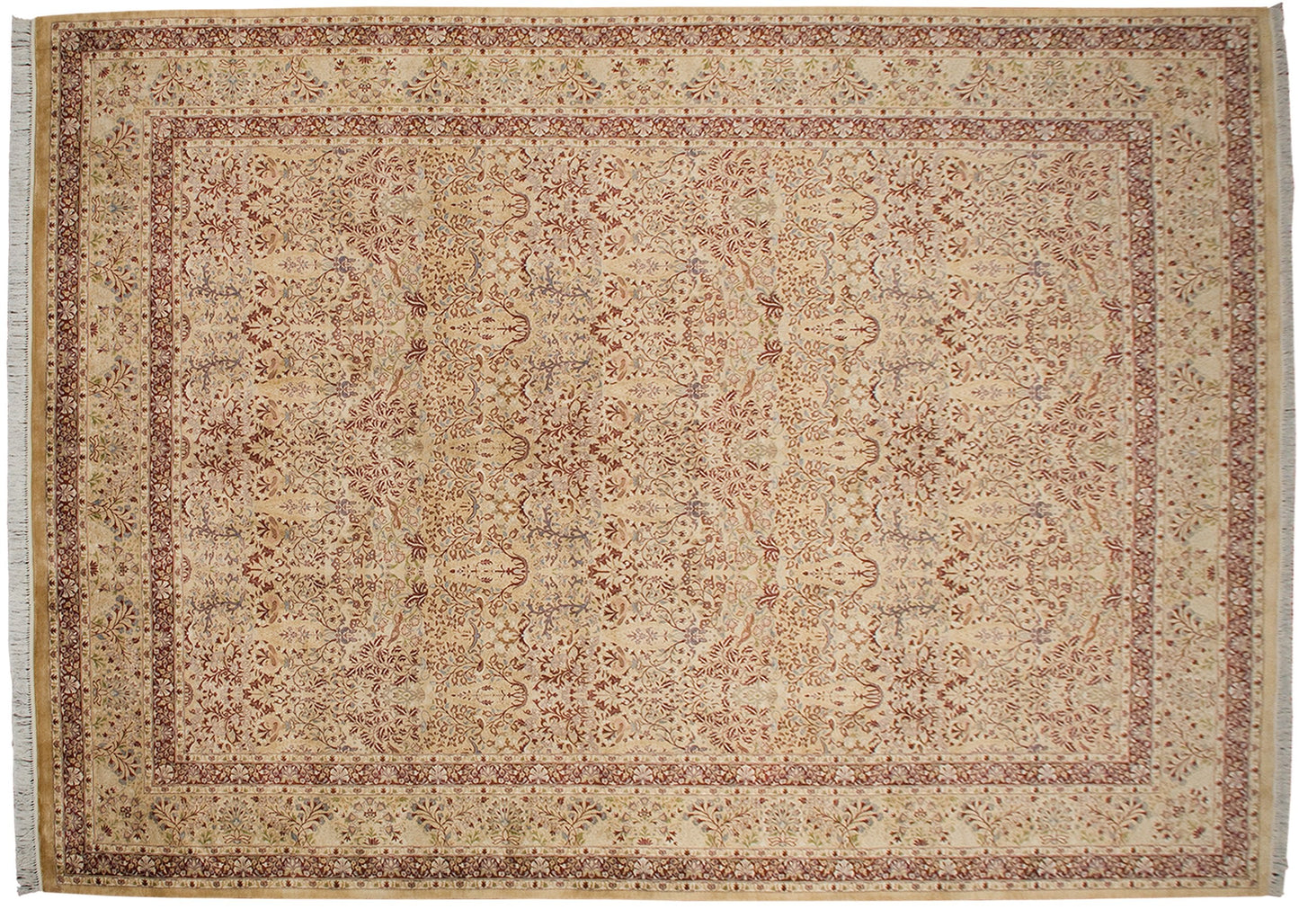 10x14 Vintage Pakistani Kerman Design Carpet
