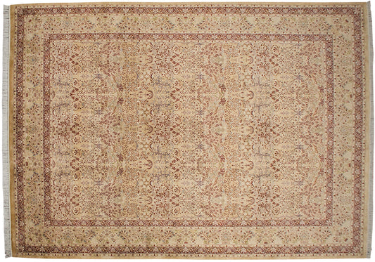 10x14 Vintage Pakistani Kerman Design Carpet
