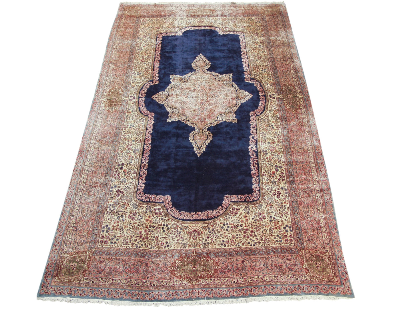 11.5x21 Vintage Fine Kerman Carpet