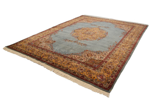 10x13 Vintage Romanian Tabriz Design Carpet