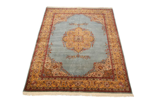 10x13 Vintage Romanian Tabriz Design Carpet
