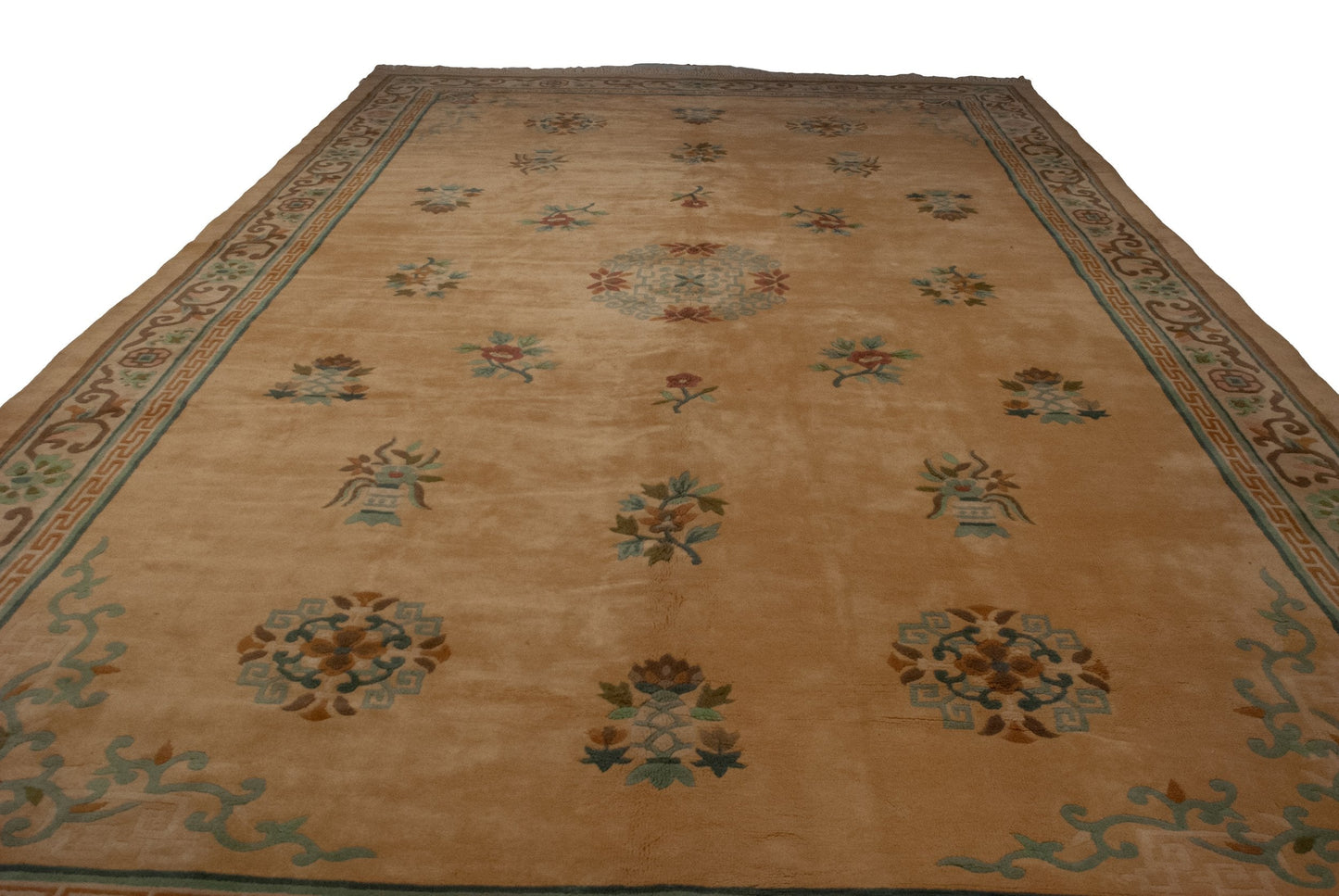 10.5x17.5 Vintage Japanese Peking Design Carpet
