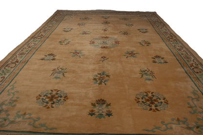 10.5x17.5 Vintage Japanese Peking Design Carpet