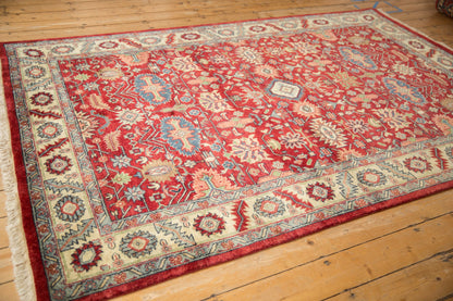 6x9 Vintage Indian Heriz Design Carpet