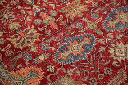 6x9 Vintage Indian Heriz Design Carpet