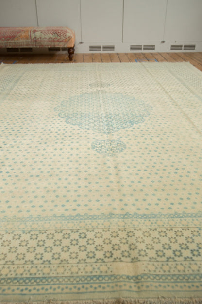 9x11.5 Vintage Distressed Bulgarian Tabriz Design Carpet