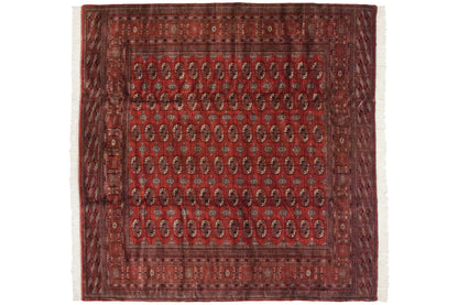 10x10 Vintage Fine Bokhara Square Carpet