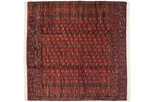 10x10 Vintage Fine Bokhara Square Carpet