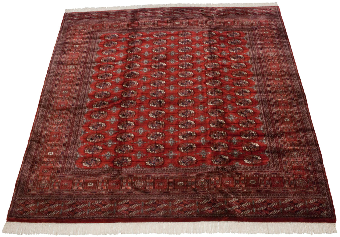 10x10 Vintage Fine Bokhara Square Carpet