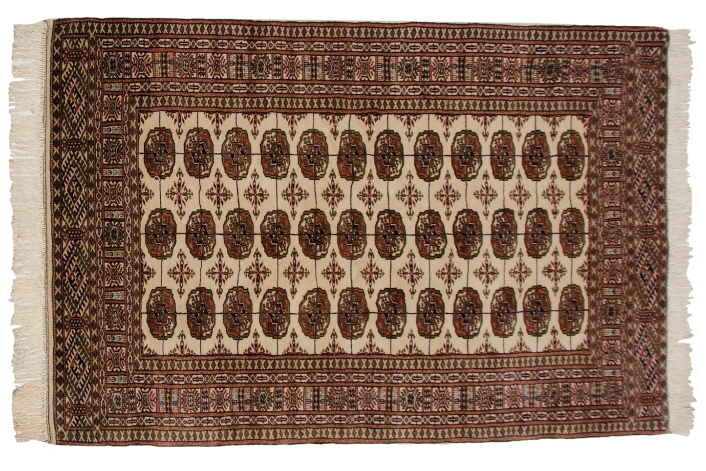 4x6 Vintage Fine Bokhara Rug