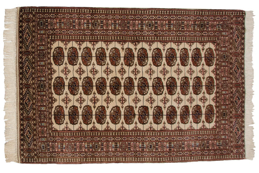 4x6 Vintage Fine Bokhara Rug