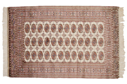 4x6 Vintage Fine Bokhara Rug