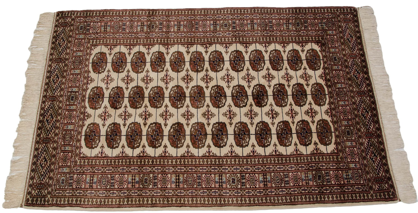 4x6 Vintage Fine Bokhara Rug