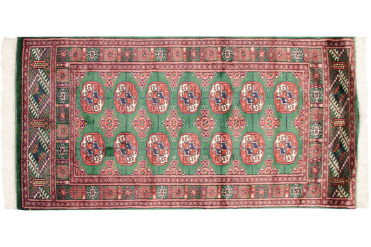 2.5x4 Vintage Fine Bokhara Rug