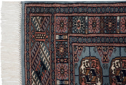 2.5x3 Vintage Fine Bokhara Square Rug