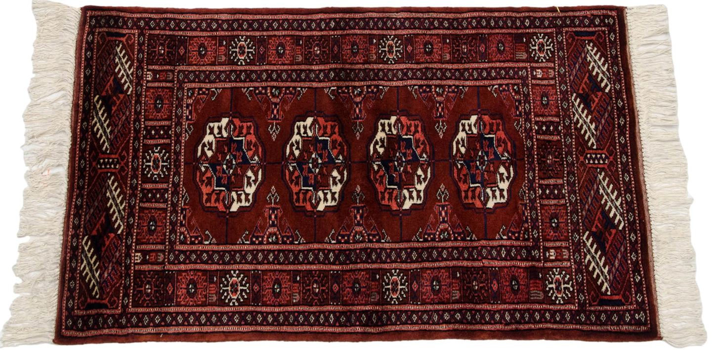 2x3 Vintage Fine Bokhara Rug Mat