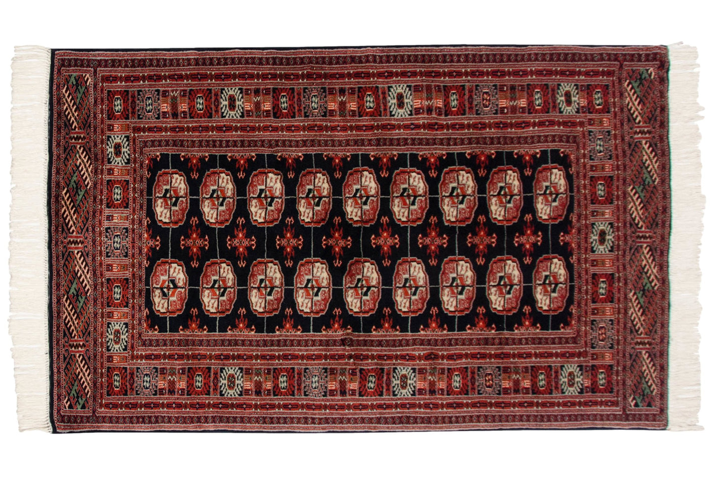 3x5 Vintage Fine Bokhara Rug