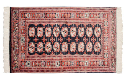 3x5 Vintage Fine Bokhara Rug