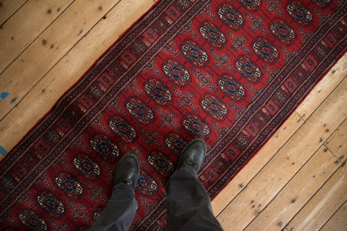 2.5x24 Vintage Fine Bokhara Rug Runner