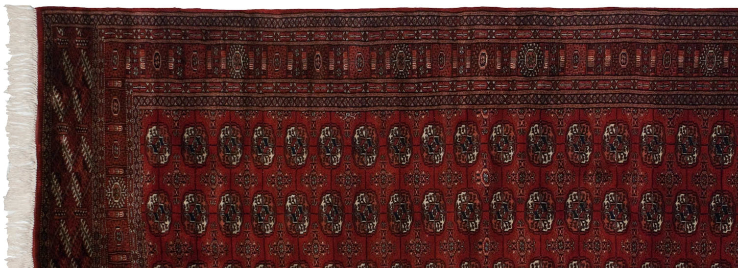 4x13.5 Vintage Fine Bokhara Rug Runner