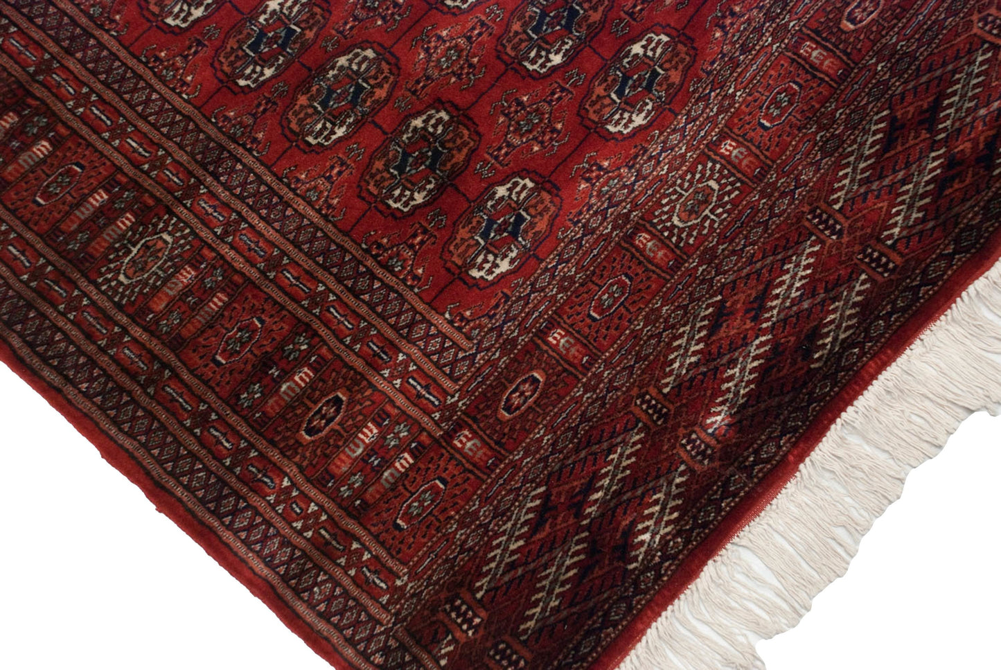 4x13.5 Vintage Fine Bokhara Rug Runner